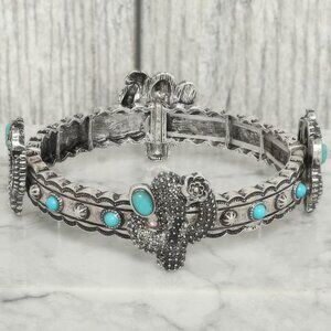 Floral Cactus Theme Stretch Bracelet